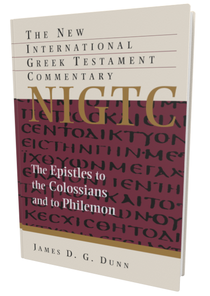 NIGTC　Philemon　D.　Commentary:　Accordance　G.　Colossians　(James　Dunn)